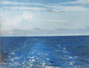 William Stott of Oldham Seagulls Astern oil painting